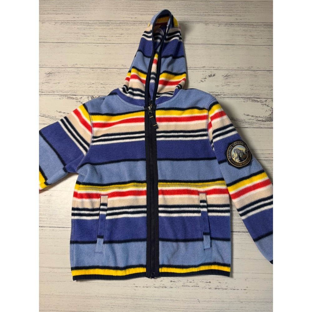 Pendleton Yosemite National Park Jacket Hooded Fleece‎  Striped Kids Size 5/6